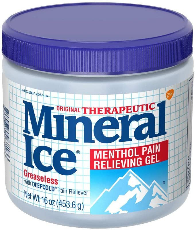 Mineral Ice Original Therapeutic Menthol Pain Relieving Gel, 16 Oz